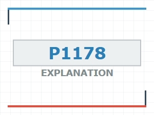 Code P1178 Symptoms and Causes